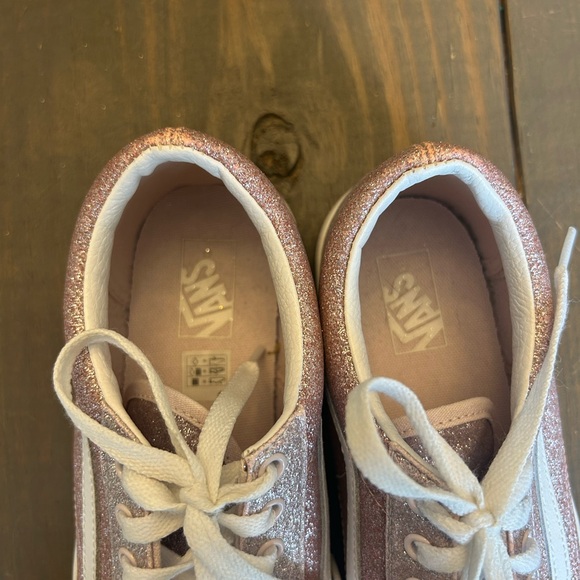 Vans two tone pink glitter sneakers EUC - Picture 7 of 8